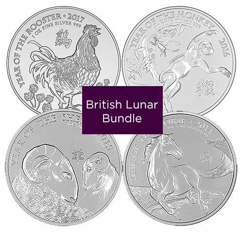 Buy British Silver Lunar Coin Bundle
