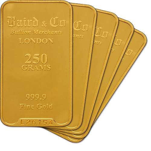 250g Gold Bars