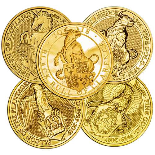 Queens Beast Gold Coins