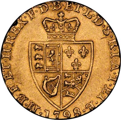 1798 Gold Spade George III Guinea Coin