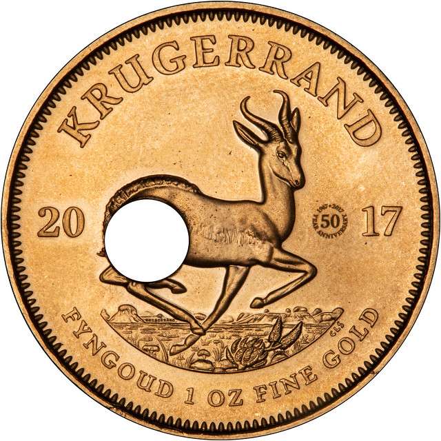 Krugerrand Reverse With Drill Hole