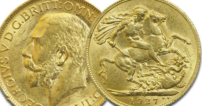 1927 gold full sovereign chards gold and bullion dealer king edward