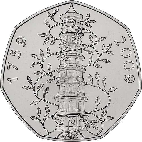 2009 Kew Gardens 50 Pence Coin