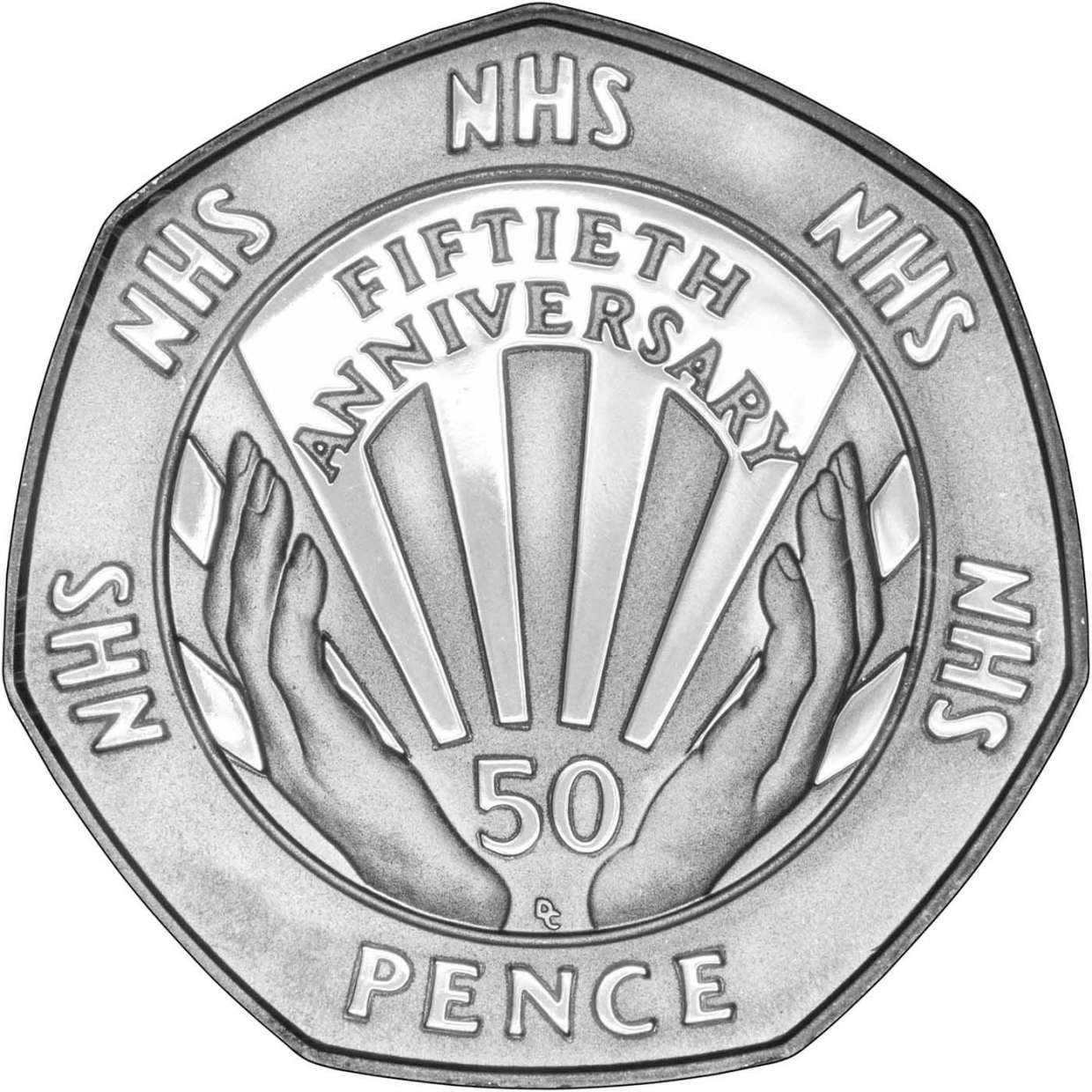 1998 UK Coin 50p Silver Proof NHS