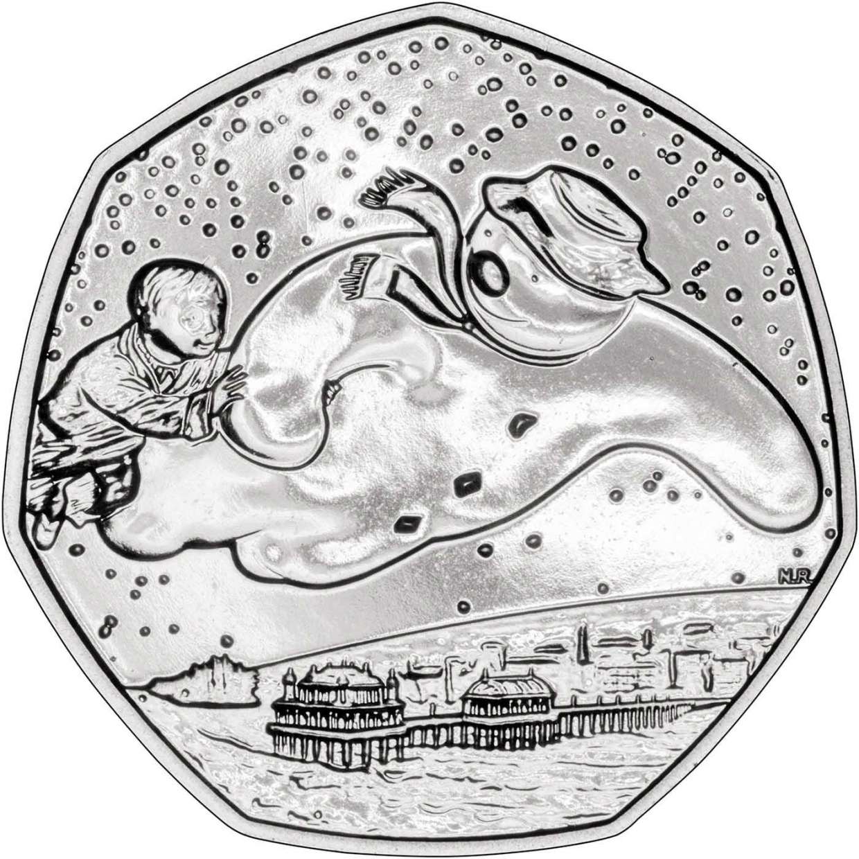 2018 UK Coin 50p BU The Snowman