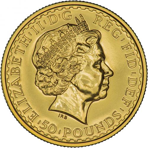 2007 0.5oz Gold Britannia - Obverse