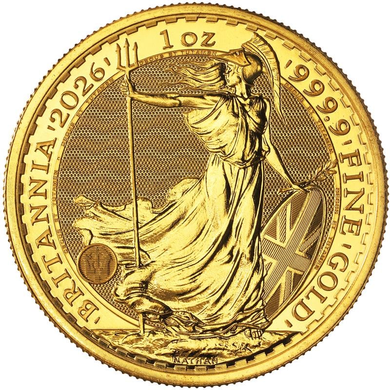 The 2026 1 oz Gold Britannia showcases industry-leading security features.